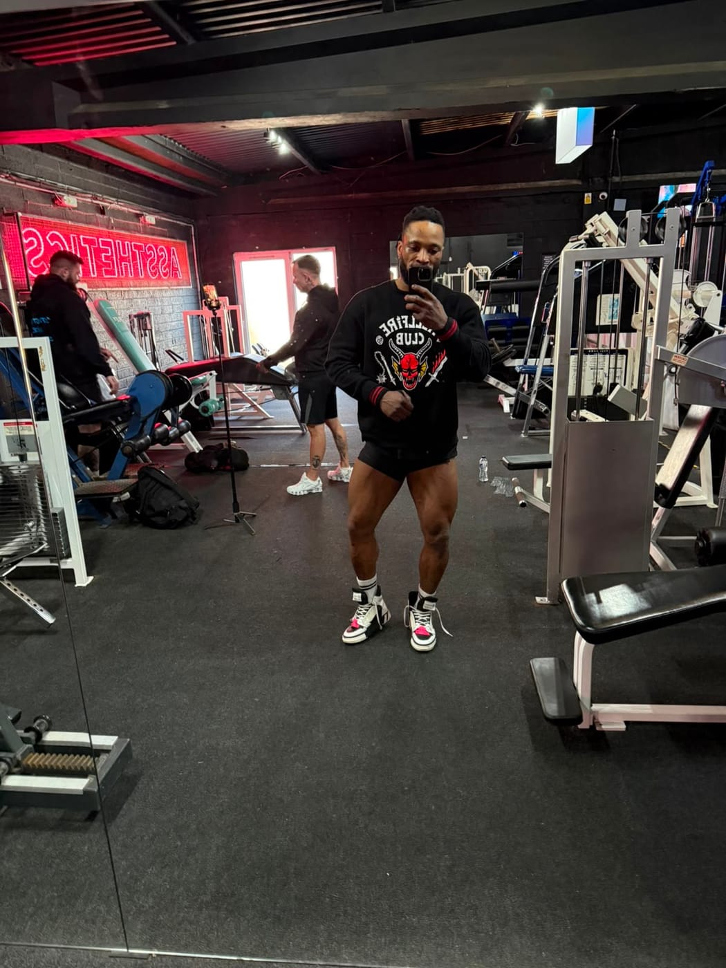 Christian Ebor at the gym